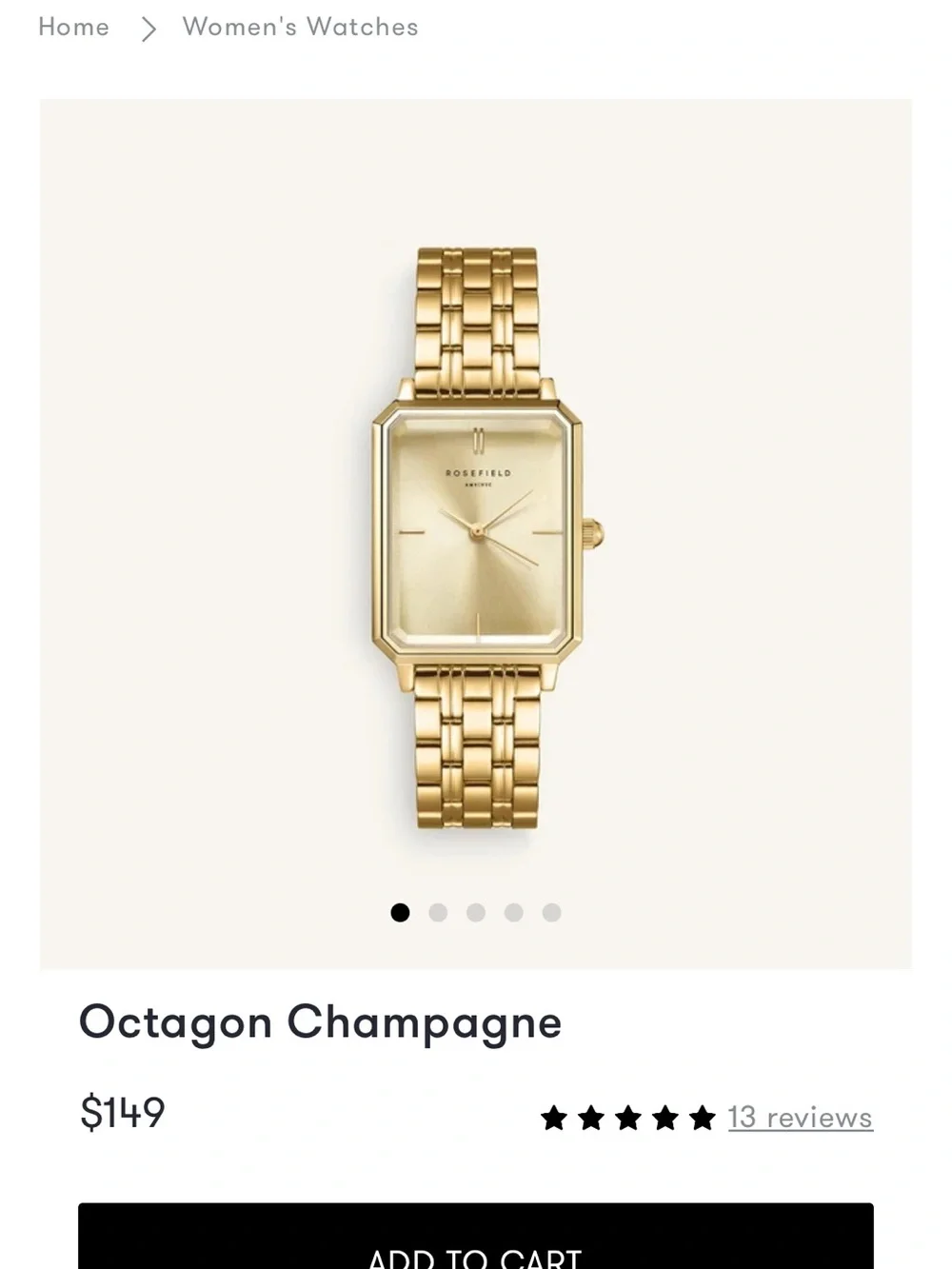 Gold Women's Watch